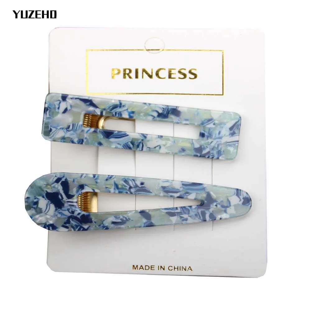 Комплект из 2 предметов Для женщин и девочек акриловые полые капли прямоугольник