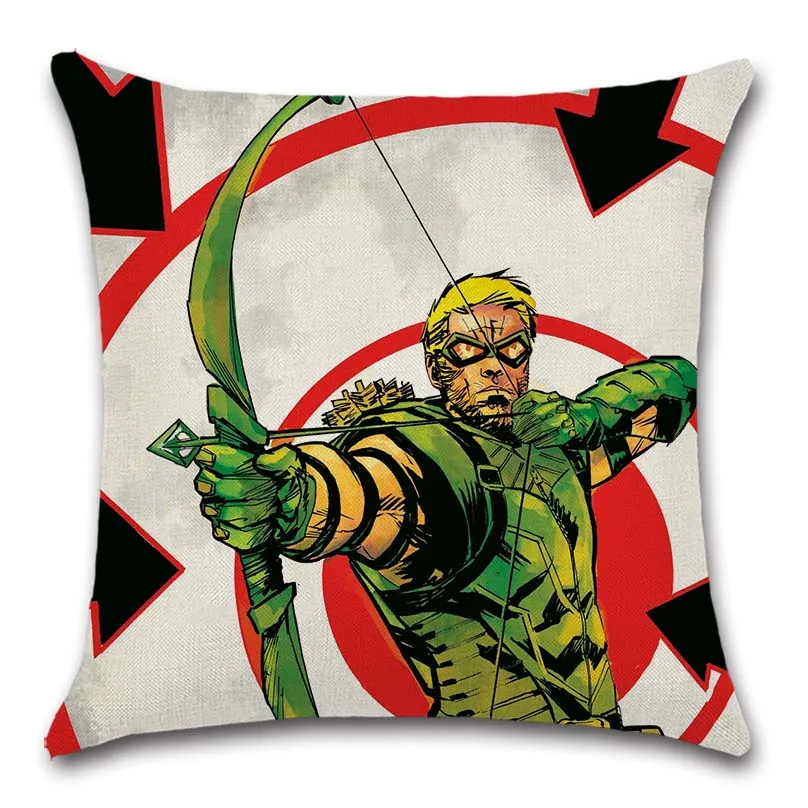 Чехол на подушку зеленого цвета со стрелой Оливер Куин украшение для дома дивана