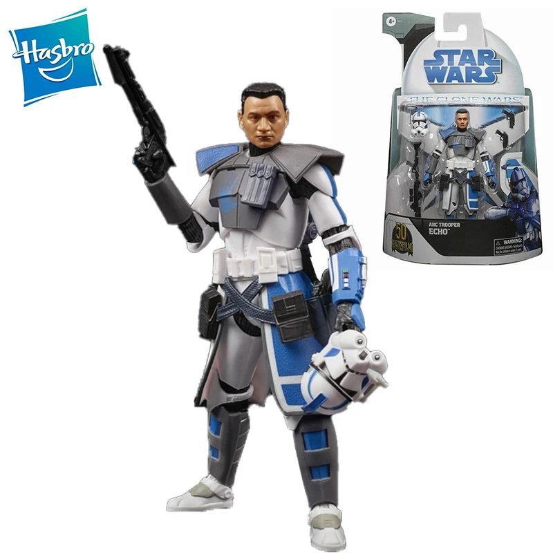 

Экшн-фигурка героя из фильма «Звездные войны», 50 юбилей, серия Black, 6 дюймов, эхо, кукла, декоративная коллекционная игрушка, подарок на день р...