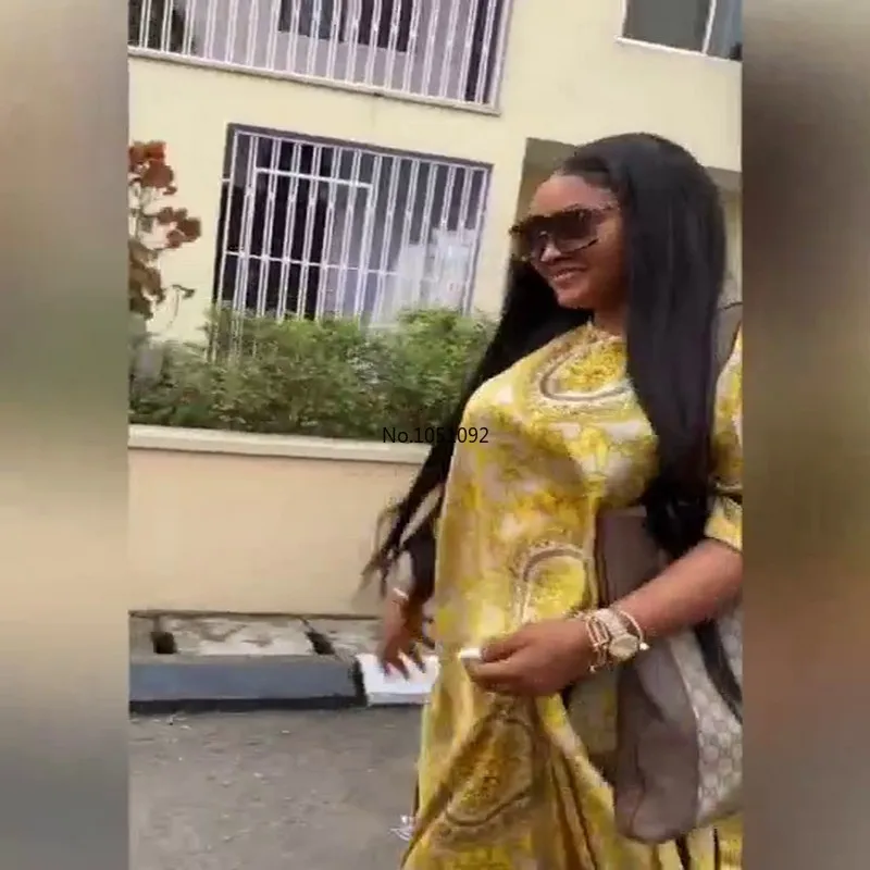 Весенне осеннее платье в африканском стиле для женщин большие размеры длинный