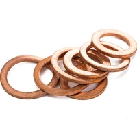 m3 m4 m5 m6 m8 m10 m12 m20 m22 copper sealing boat crush washer flat gasket ring sump plug oil seal fitting thickness 0 3mm