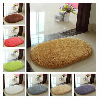 

Bathroom Carpets Absorbent Anti-slip Bath Mats Soft Memory Foam Floor Mat Doormats for Living Room Kitchen Rugs Oval tapete