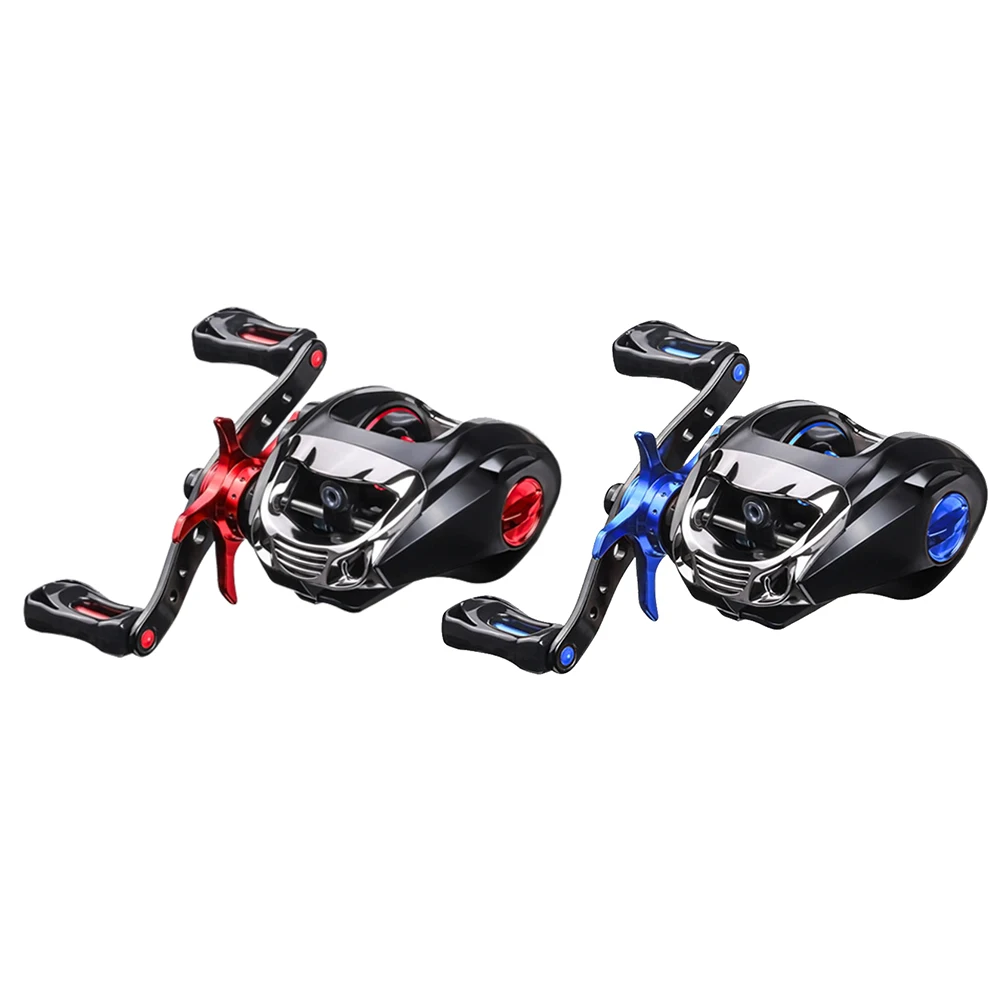 

6.3/1 High Speed Gear Ratio Saltwater Baitcasting Reel 12+1BB 8kg Max Drag Low Profile Dual Brake Metal Spool Fishing Wheel