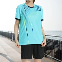 women customized jersey breathable quick dry team sports top and shorts badminton soccer sportwear female training sets