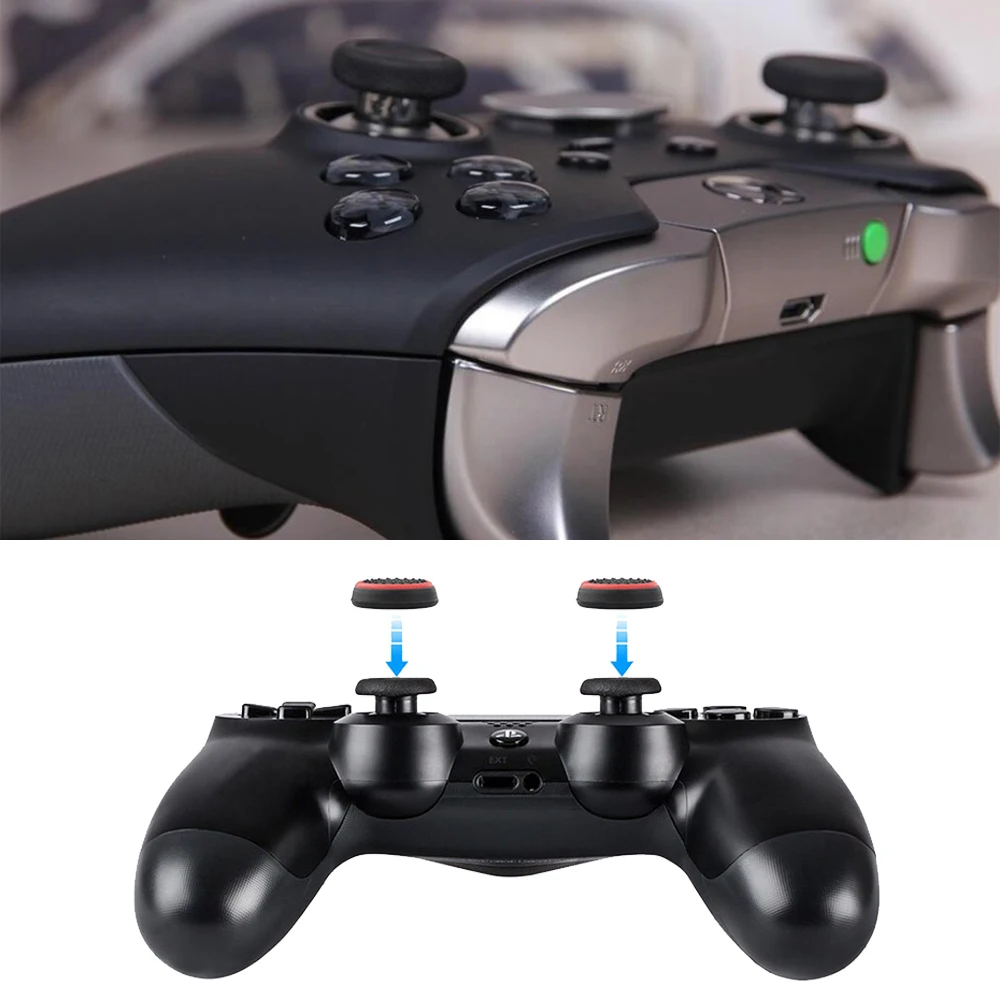4 шт. Чехлы для джойстика силиконовые накладки на аналоговые стики Xbox 360 One Playstation