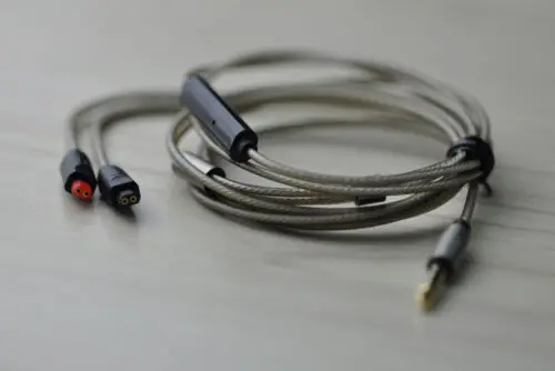 

Replacement Audio Silver Cable ATH-IM50 IM70 Remote Mic For Audio Technica