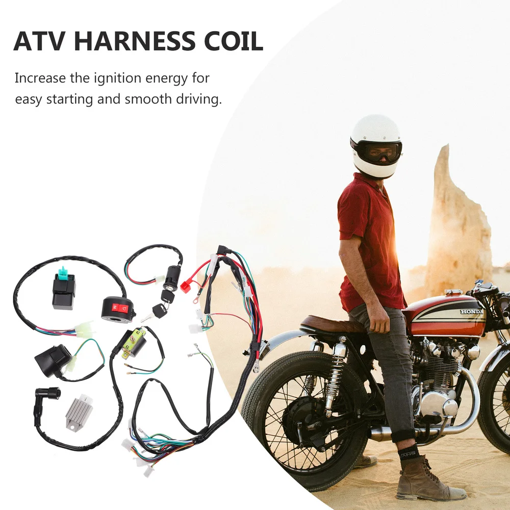 

1 Set Practical ATV Replacement Wiring Harness Motorcycle Replacement Parts