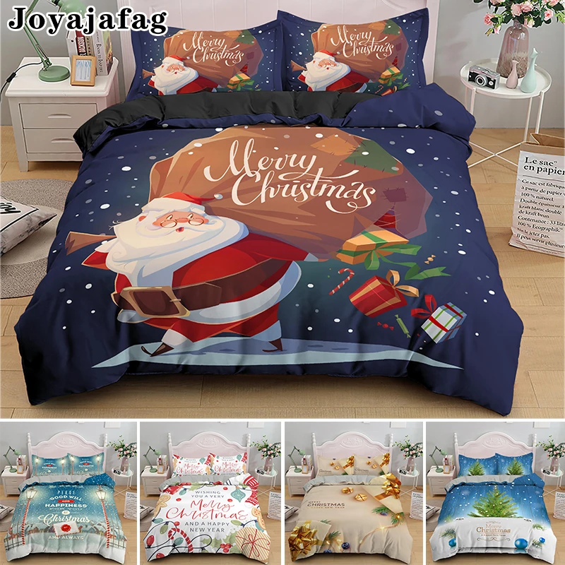 

Newest 3D Bedding Set Queen King Single Double Duvet Cover With Pillowcase Bedclothes Kids Adult Christmas Gifts