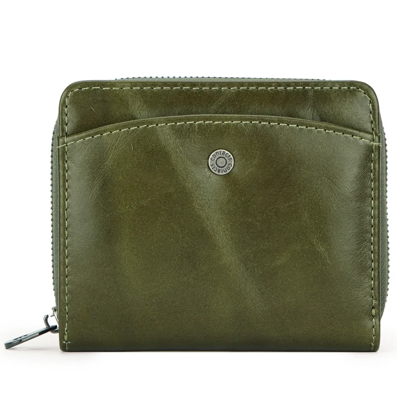 

YourSeason RFID Anti Theft Womens Wallet Card Holder Coin Purse Men And Ladies Casual Cow Leather Short Tri-fold Small Wallets