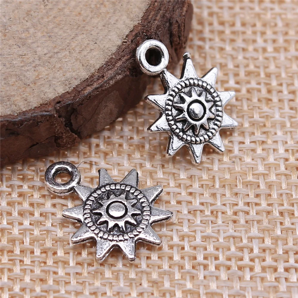 

Findings For Diy Handmade 20pcs 17x12mm Antique Silver Color Sun Charms