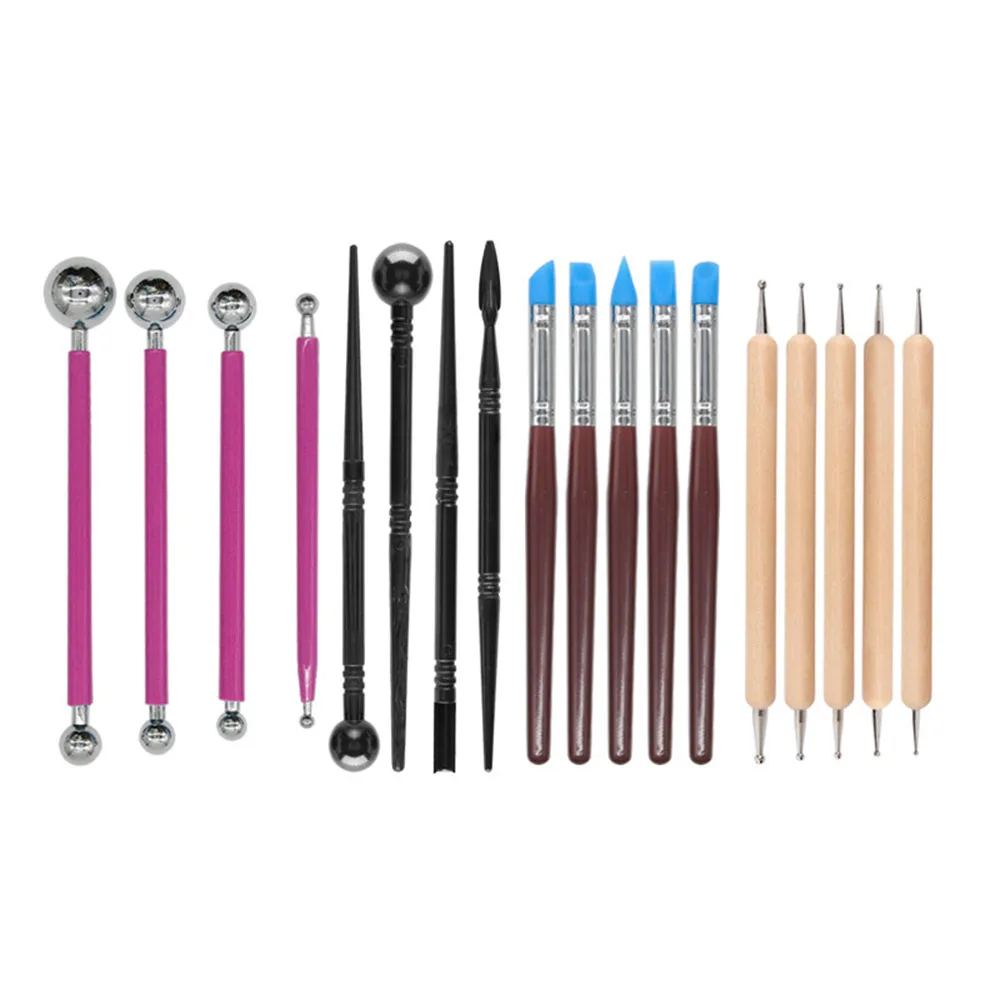 Набор для лепки из глины 18 шт. инструменты керамики и воска полимера