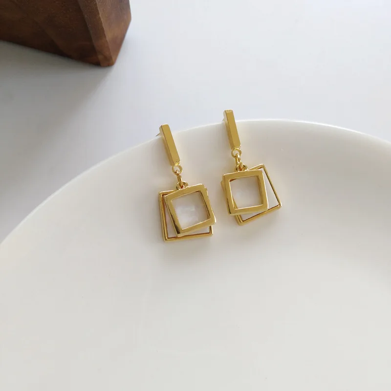 S925 иглы Модные Ювелирные изделия Серьги Горячая продажа золотое покрытие