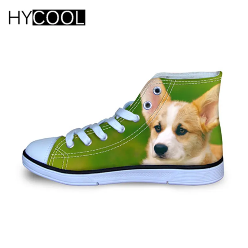 HYCOOL года; спортивная прогулочная обувь для девочек; вельш корги пемброк; Новинка; кроссовки с 3D принтом для маленьких детей; Осенняя Уличная обувь для мальчиков - Цвет: T0807AT