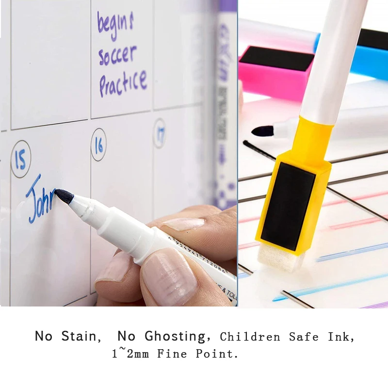 Magnetic Planner Whiteboard Weekly Monthly Calendar Children Board for Kitchen Refrigerator Memo Message Drawing Wall Stickers | Канцтовары
