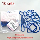 (10 компл.лот) Система охлаждения прокладка масляного радиатора уплотнители Blue OEM #24445723 55354072 для Chevrolet Cruze 1.6L 1.8L Sonic Astra Zafira