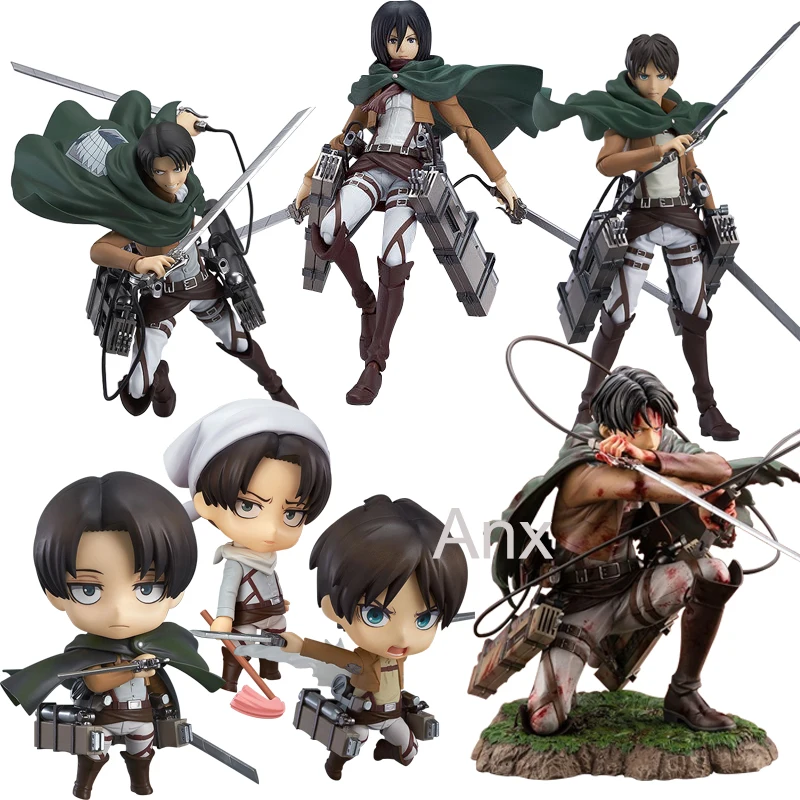 

18Cm Attack On Titan Figure Rival Ackerman Action Figure Package Ver. Levi Pvc Model Decoration Rivaille Collection Model Toys