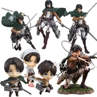 18 см атака на фигурка Титан Rival Ackerman фигурка пакет Ver. ПВХ Модель Леви, украшение, коллекция, модель, игрушки