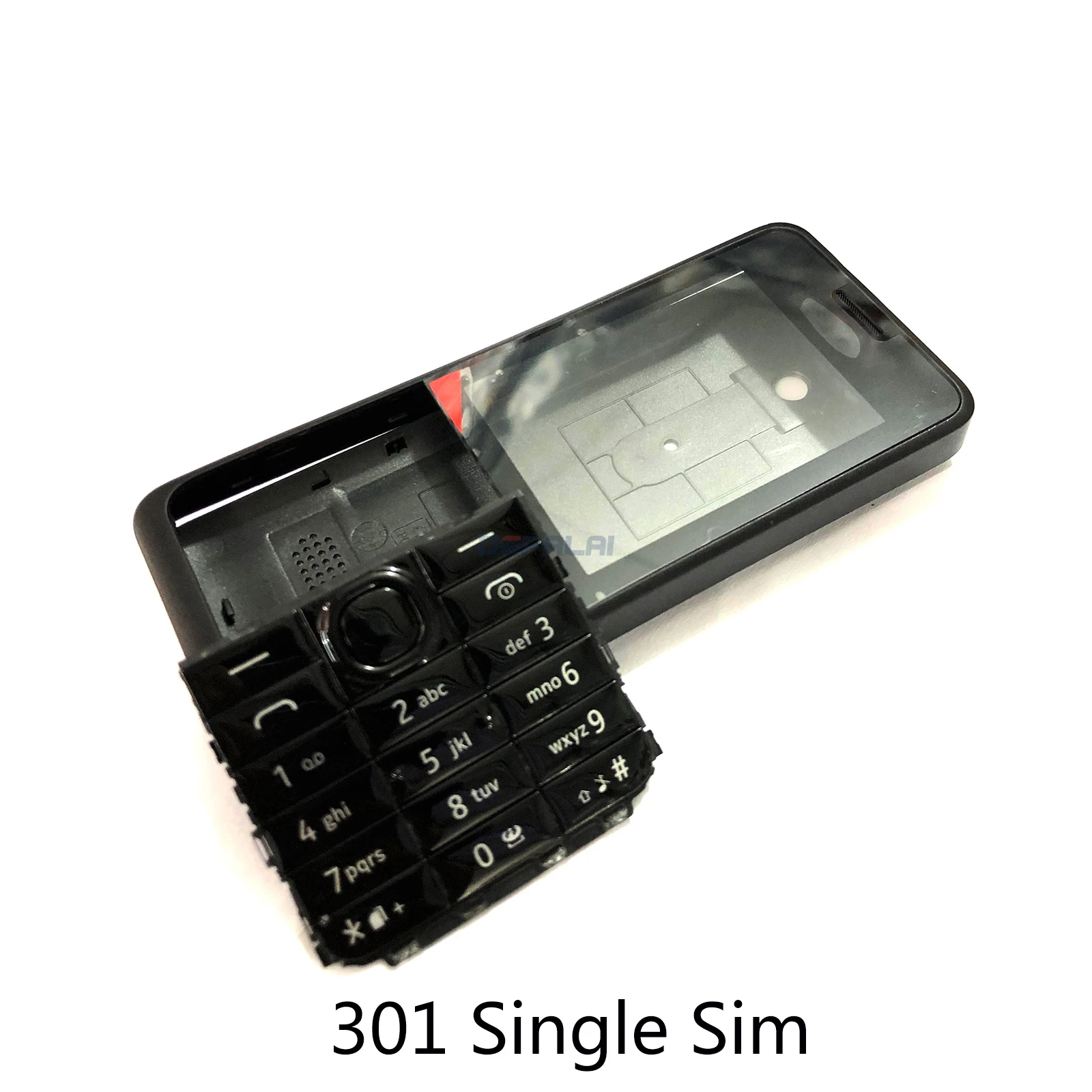 Корпус для Nokia Asha 301 n301 версия с двумя картами передняя Крышка батарейного отсека