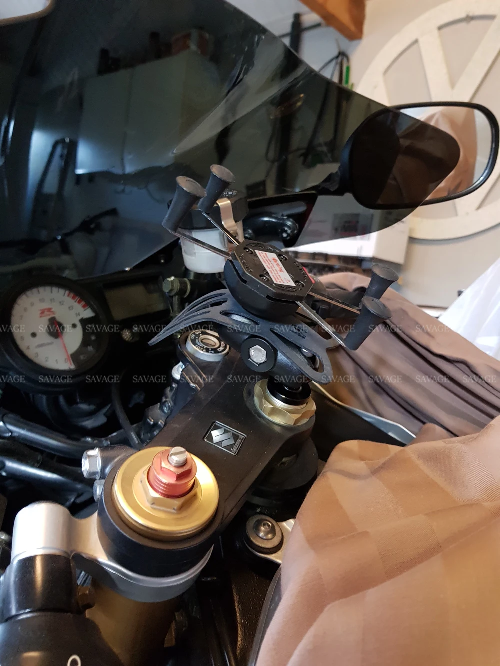 

X-Grip Phone Holder For KAWASAKI ZX600 NINJA ZX-6RR ZX-14R ZZR1400 ZX14R ZX6R Motorcycle GPS Navigation Bracket 16-19mm