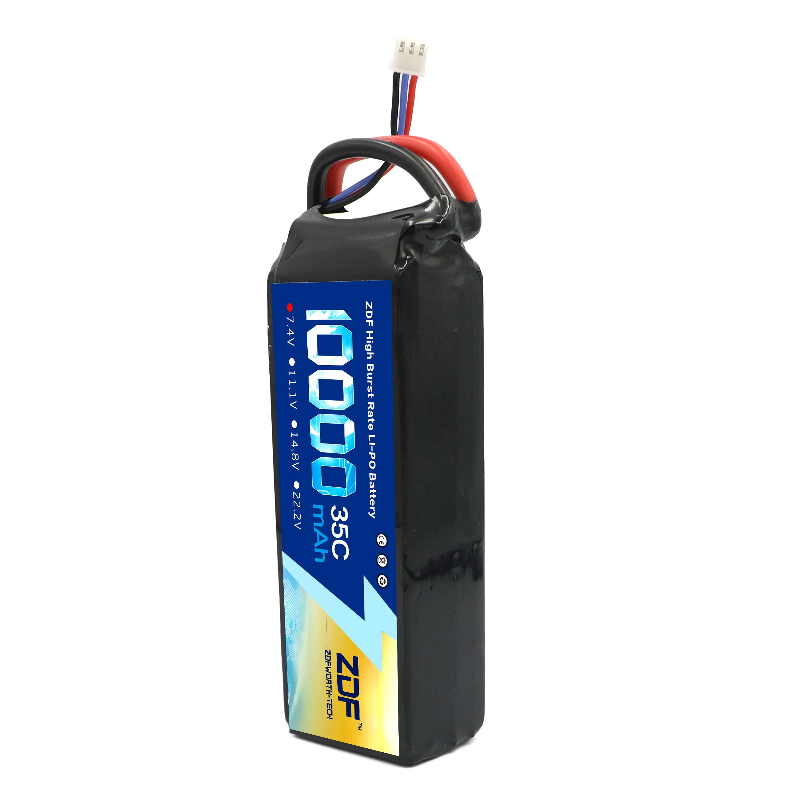 ZDF Power 7 4 v 10000mah 35C литий-полимерный аккумулятор XT90 XT60 T штекер для 1:8 1:10