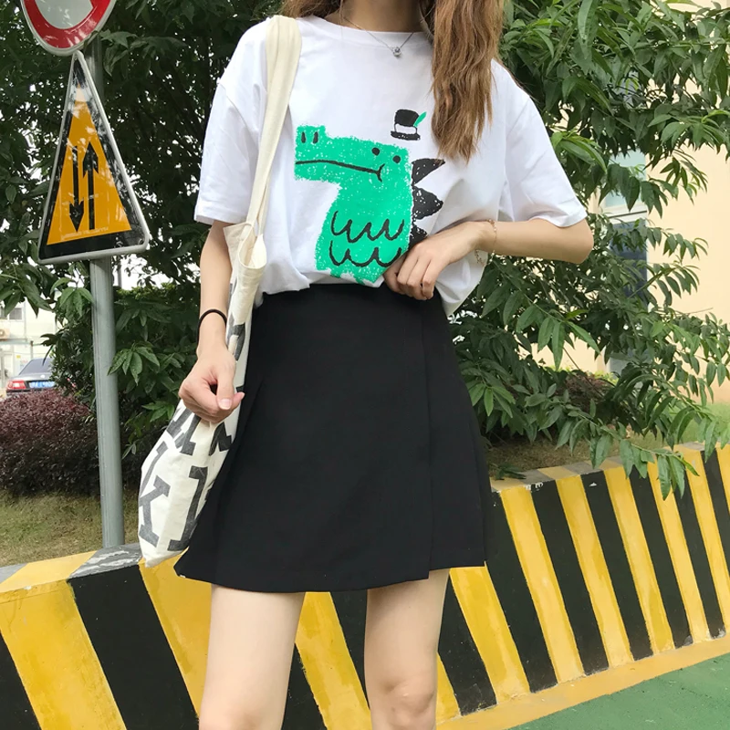 Skirts Women Solid Pink Pleated Skirt Simple All Match Womens High Waist Comfortable Hot Sale Kawaii Korean Style Fashion Mini | Женская