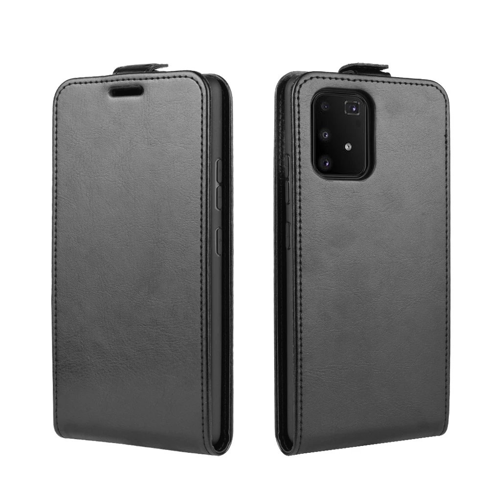 Вертикальный кожаный чехол-книжка для Samsung Galaxy A91 M80s S10 Lite чехол-кобура сотового