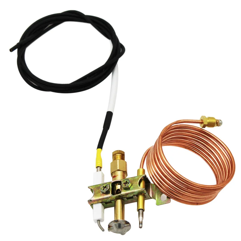 

Propane Gas Heater Fire Pit Replacement Parts ODS Pilot Burner With Ignition Wire 900mm And 1500mm Thermocouple M9X1 Thread