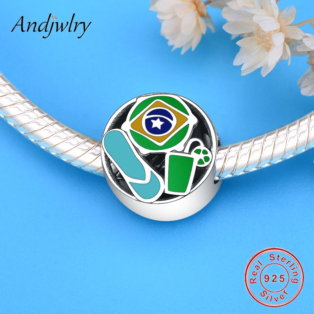 Летняя коллекция оригинальные шармы для браслета Пандоры серебро 925 пробы