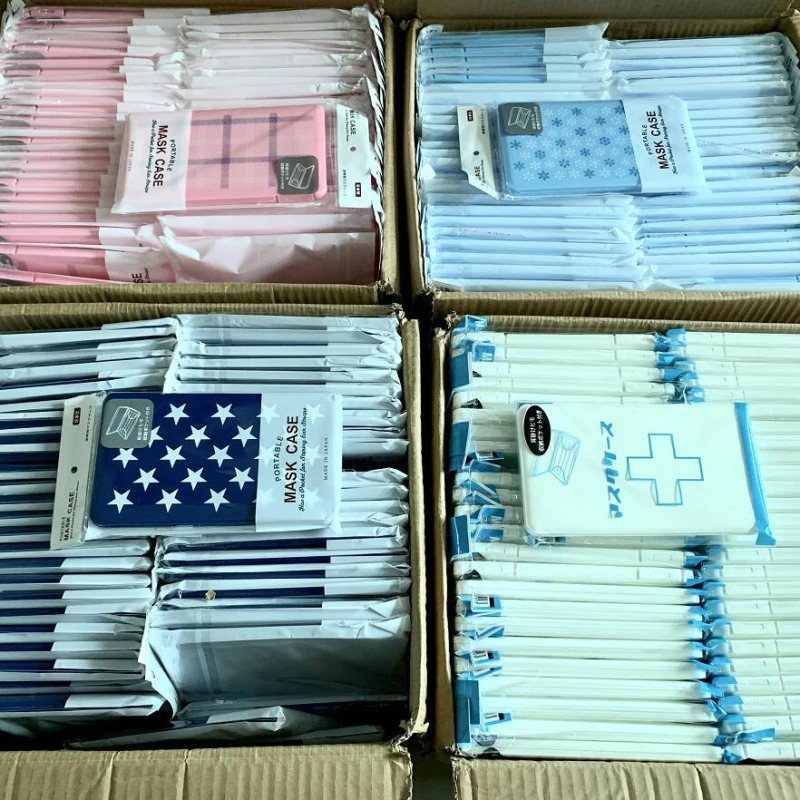 Портативный Зажим для хранения маски лица Пыленепроницаемый Чехол пластиковый