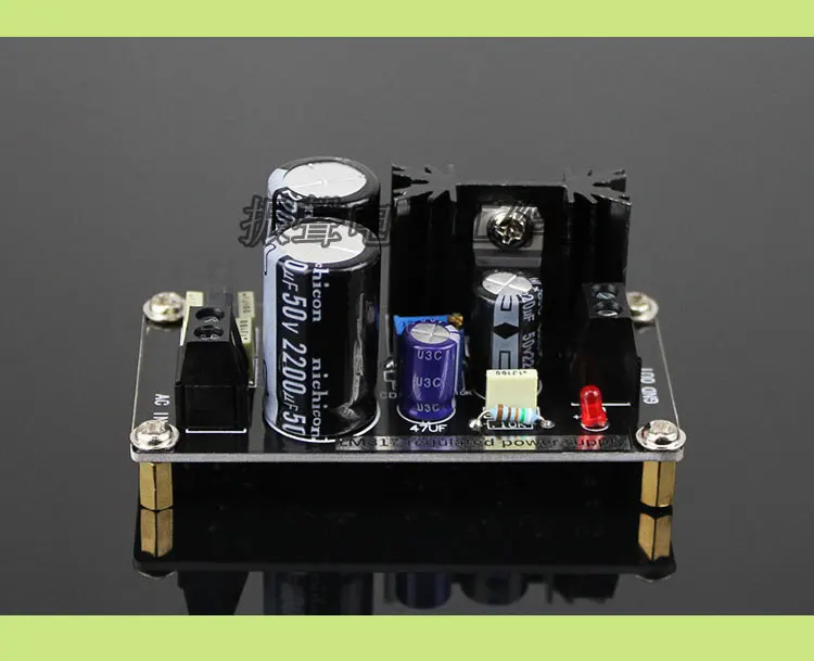 

LM317 Regulated Power Supply Board AC to DC adjustable linear voltage regulator with rectifier filter, adjustable power supply