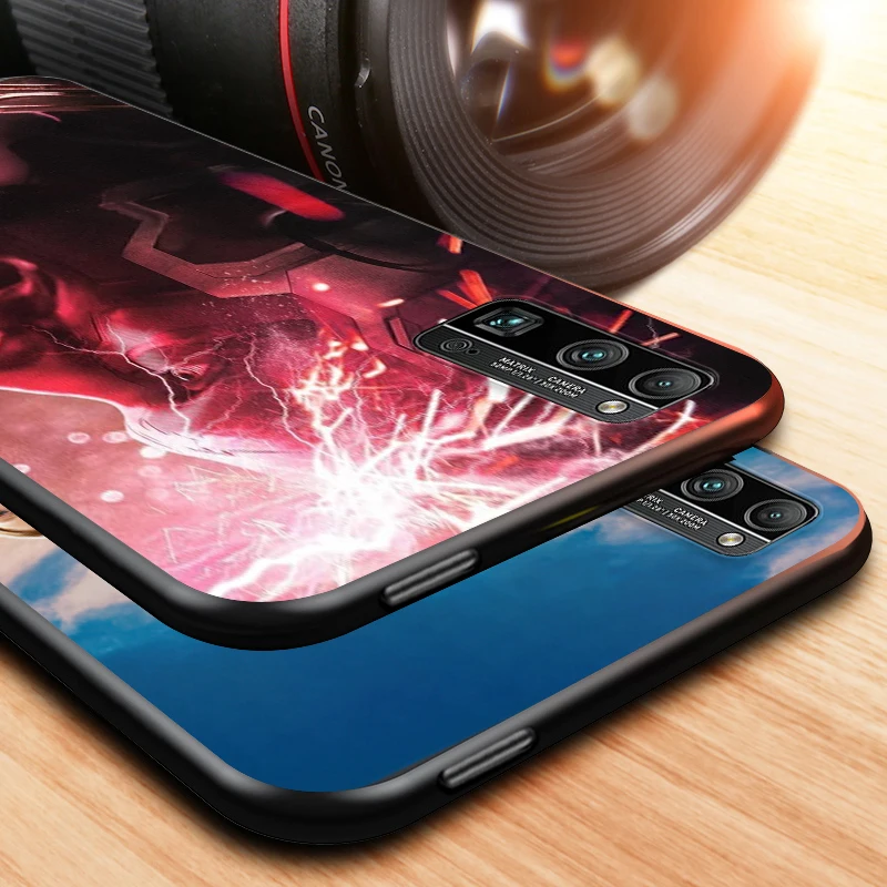 

Vision marvel hero for Huawei Honor V30 20 Pro X10 9S 9A 9C 9X 8X 10 9 Lite 8 7 Pro Silicone Soft Black Phone Case