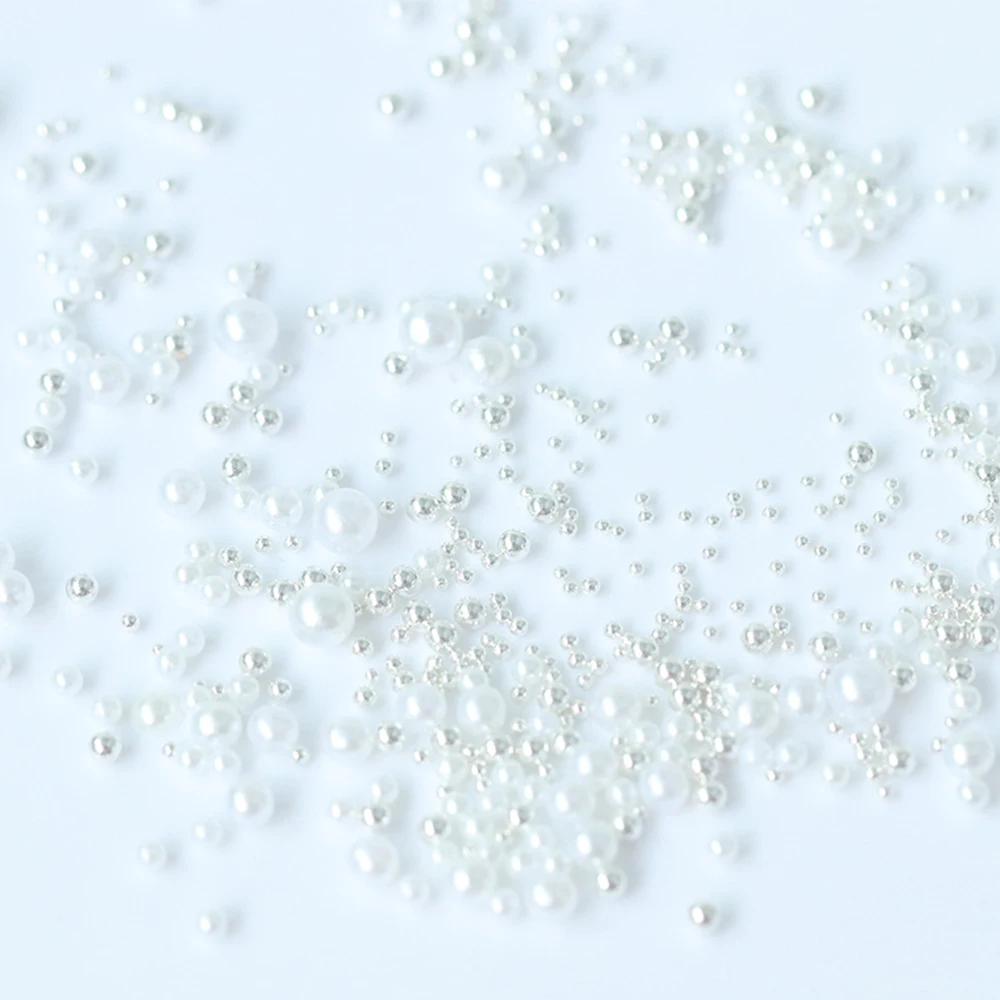 1 коробка миниатюрные смешанные искусственные жемчужины из АБС пластика 3D