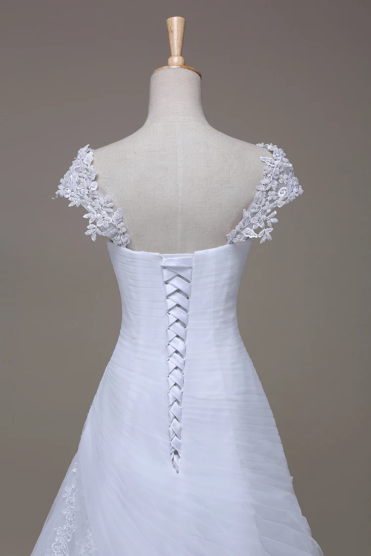 Реальный образец богемное свадебное платье кружевное с бисером жемчужинами