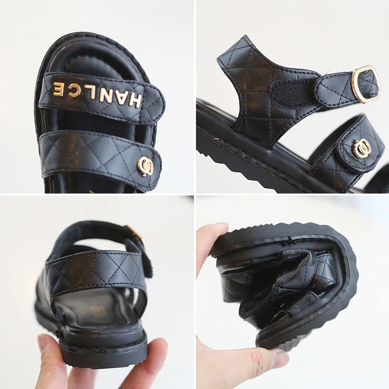 

Kids Sandals 2021 Summer Girls Fashion Brand Princess Beach Casual Shoes Sports Outdoor Slippers Toddler Soft Flats Baby Shoes