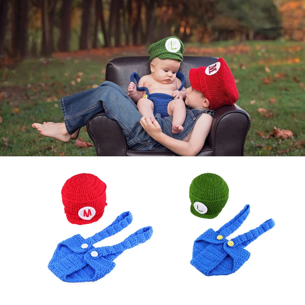 Newborn Baby Photography Props Outfits Basketball Hat Designer Knitting Hoop Set for Boys Girls New Orange Babe Costume