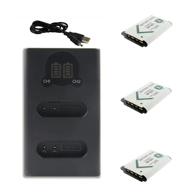 Аккумулятор NPBX1 BX1 + зарядное устройство для Sony Cyber-shot RX1 RX100 WX300 WX350 HX300 HX50V NP-BX1 AS200V CX240