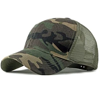 new summer sun hat caps for men women adjustable baseball cap breathable mesh trucker cap camo camouflage baseball hat