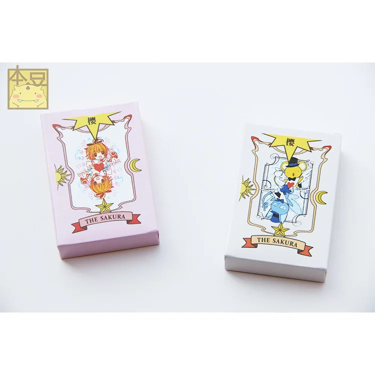 Аниме аксессуары Сакура Cardcaptor ClowCard покер карты мультфильм портативный