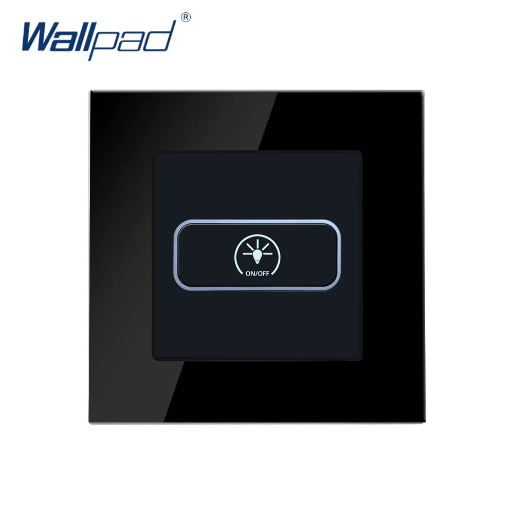 

1 2 3 4 Gang 2 Way Switch With LED Indicator Wallpad Glass Panel Wall Light Push Button AC110~220V DC12V Dry Contact RS485