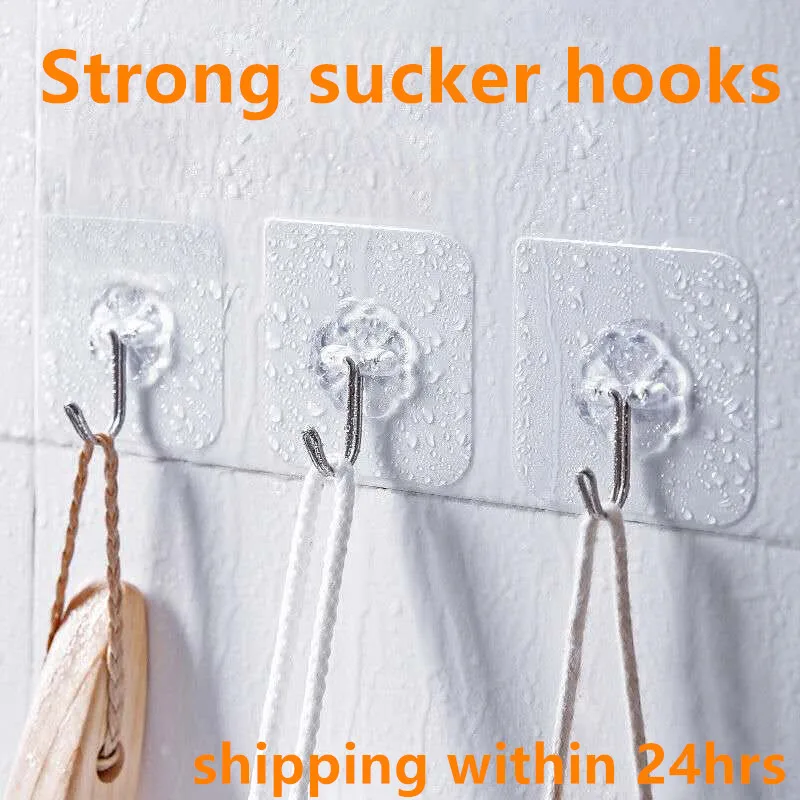 Настенные крючки крепкая присоска настенная вешалка для хранения держатель
