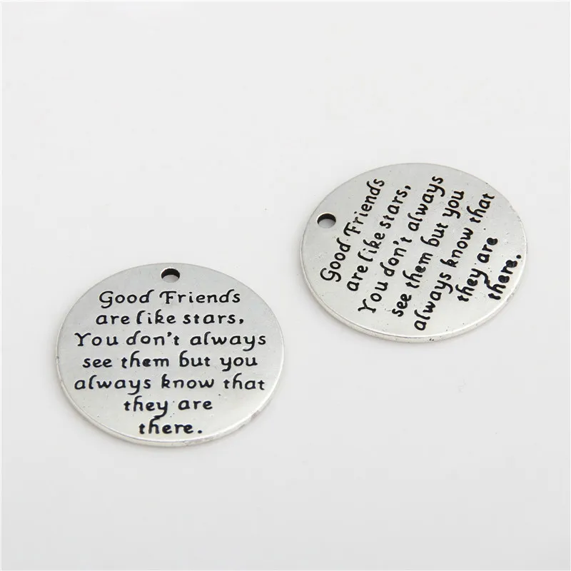 8 шт. хорошие друзья похожи на звезды вы не всегда их видите они там подвески