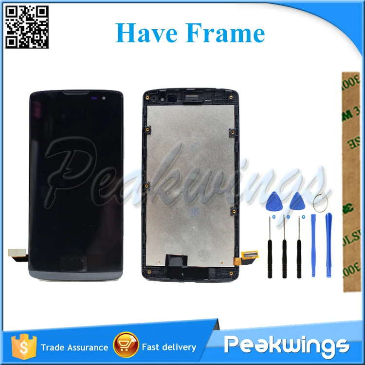 Протестированный ЖК-дисплей для LG Leon H340 h320 h324 H340N H326 MS345 C50 H342 ЖК-дисплей с сенсорным экраном в сборе