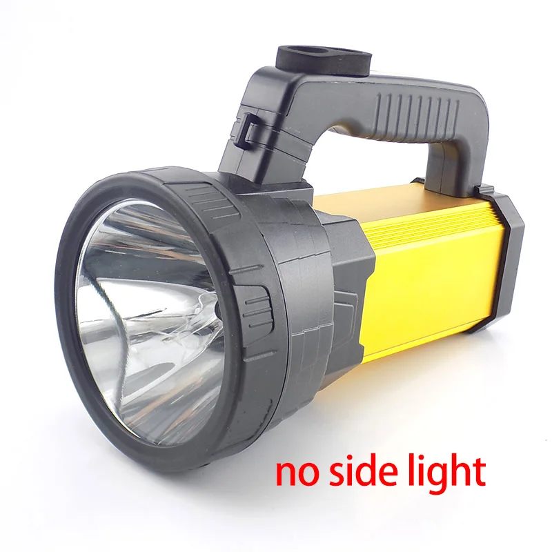 lamp no side light T6 COB портативный светильник-вспышка, перезаряжаемый ручной фонарь, светодиодный светильник со встроенным аккумулятором, Мощный Usb поисковый светильник, наружный фонарь - Испускаемый цвет: lamp no side light