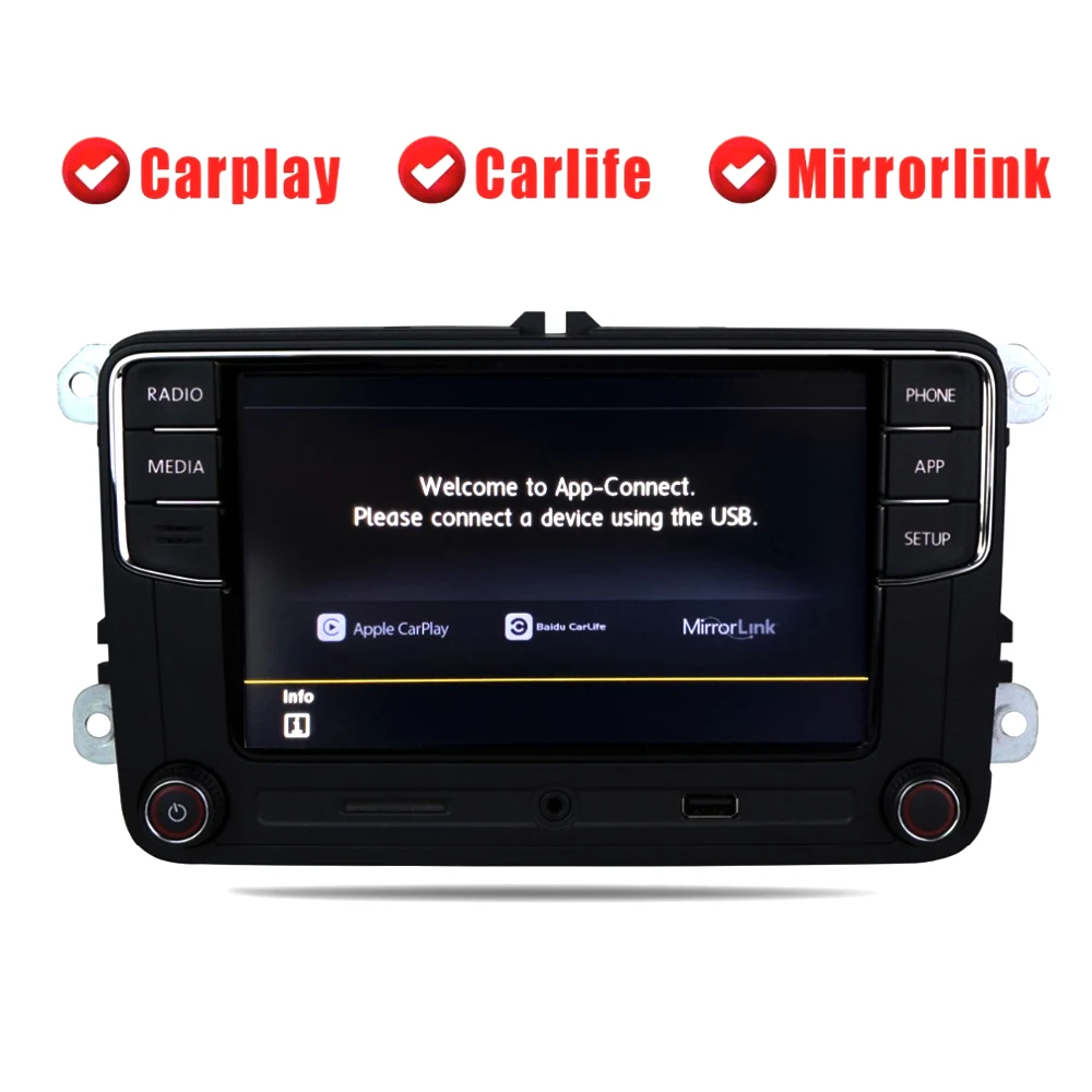 6," Автомобильная стерео RCD330+ камера CarPlay MirrorLink BT USB RVC для Volkswagen Tiguan Golf 5 6 Passat Polo Touran Caddy TAX FREE