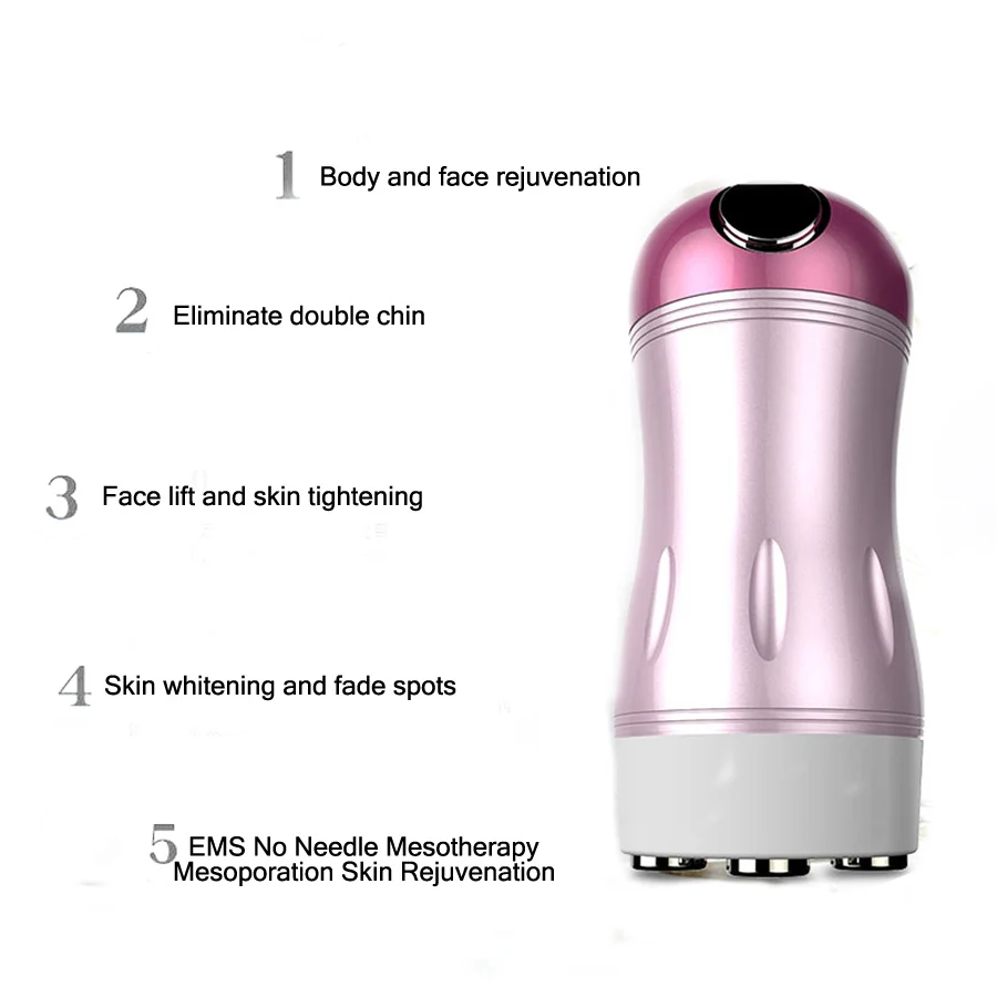 EMS для лица микро ток без иглы мезотерапия омоложение кожи светодиодный фотон