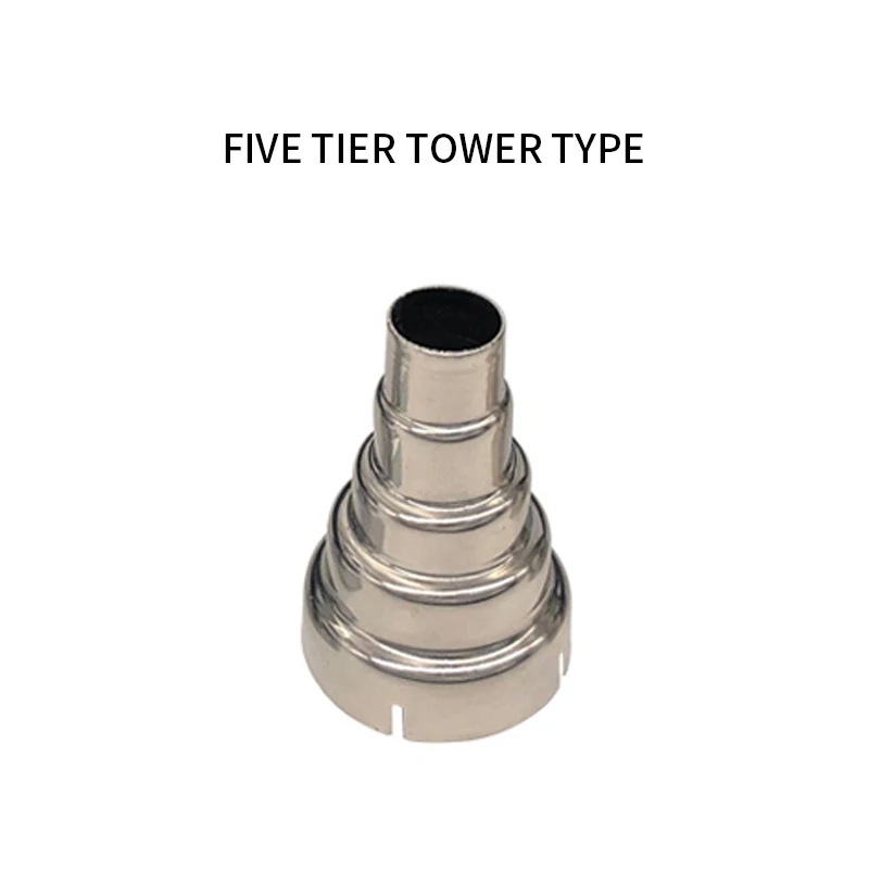 

4pcs Heat Gun Nozzle Stainless Steel Hot Air Gun Heat Resisting Nozzles Tips