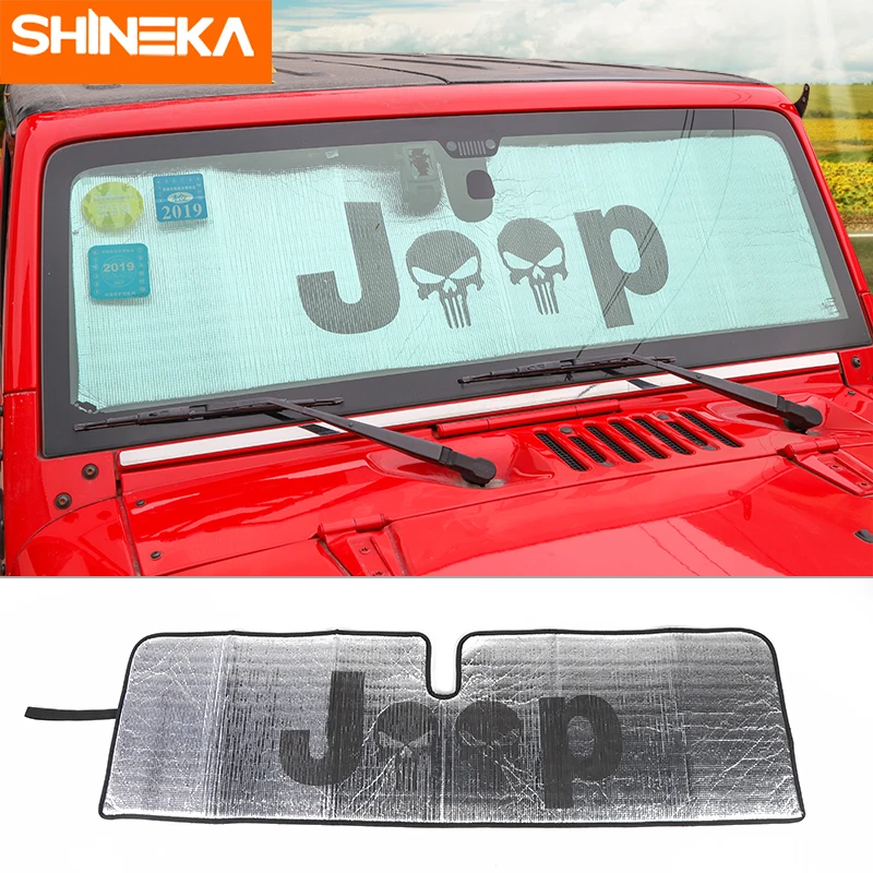Солнцезащитный козырек для Jeep Wrangler JK 2007 2017 от SHIENKA|Козырьки ветрового стекла| |