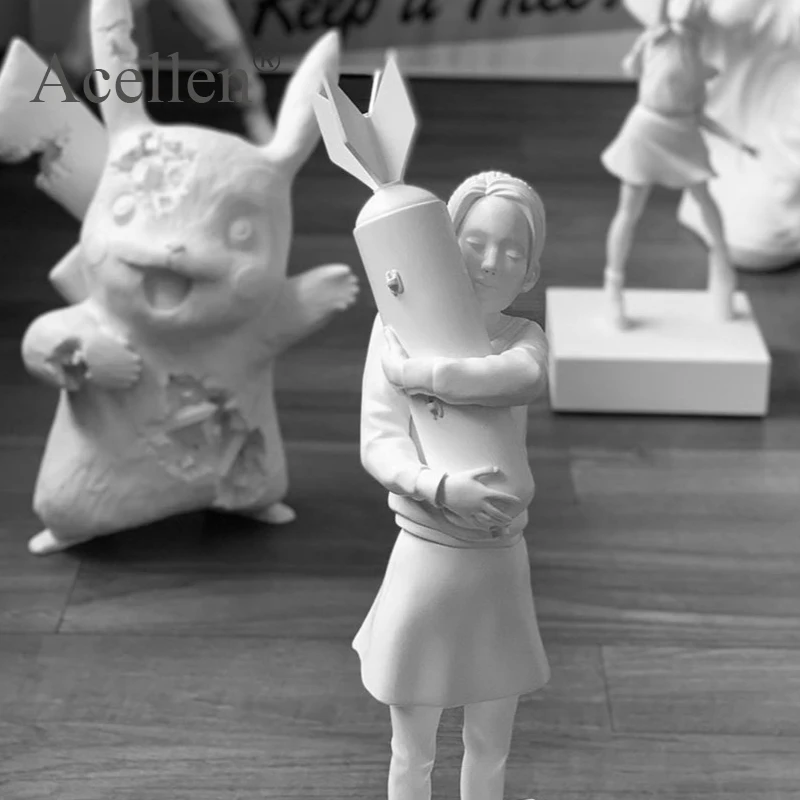 Статуэтка-бомбер Бэнкси статуэтка-бомбер уличное искусство из смолы креативный