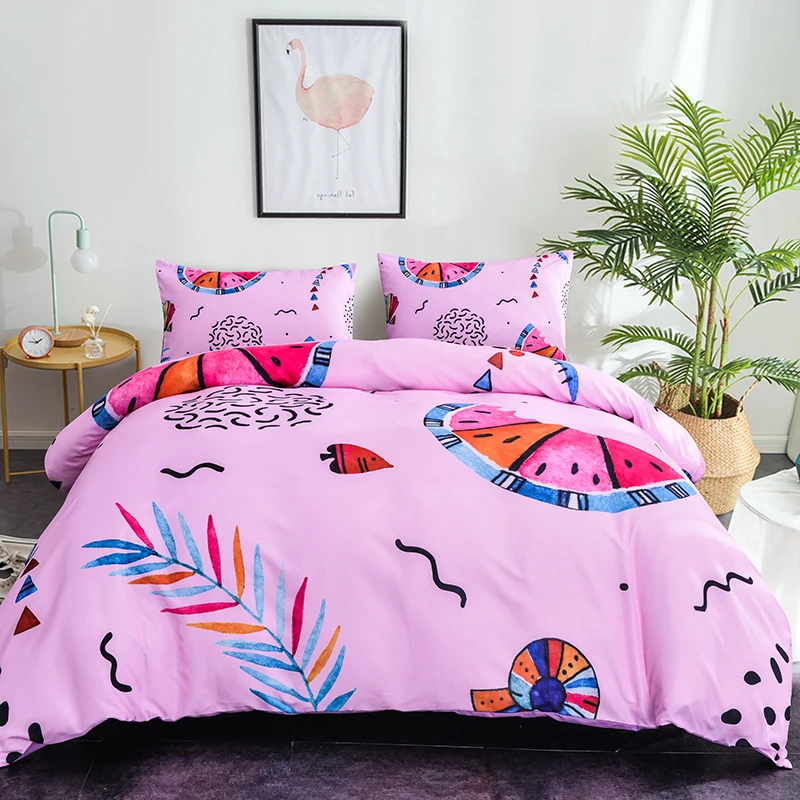 Set 5 3D мультфильм печати постельный комплект для детей Детская кровать пододеяльник одеяло крышка Стёганое одеяло один/Твин/Полный/королева/король/двойной размер - Цвет: Set 5