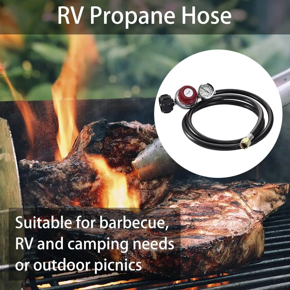 Пропановый шланг высокого давления 0-30PS и регулятор с индикатором PSI для горелок